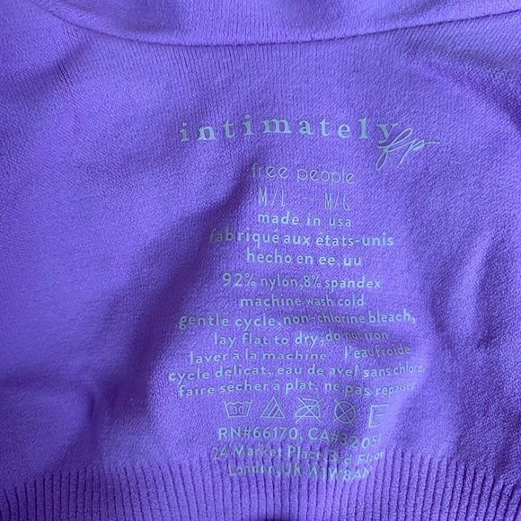 Clean lines bodysuit, lilac M-L, Intimately by Free People, NWT - Picture 8 of 9